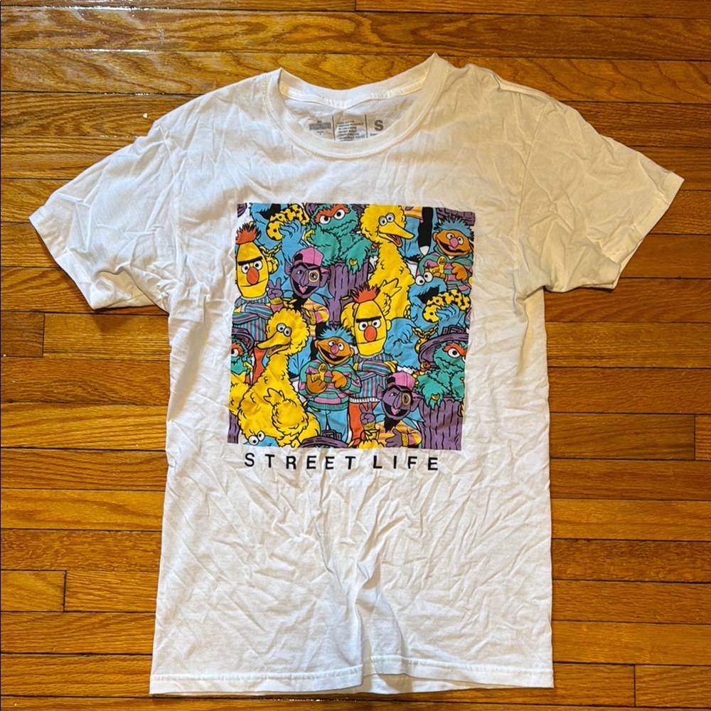 Sesame Street HUF White Graphic T-Shirt